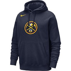 Nike Men's Denver Nuggets Navy Logo Hoodie