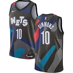 Nike Men's 2023-24 City Edition Brooklyn Nets Ben Simmons #10 Black Swingman Jersey