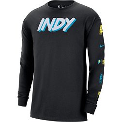 Nike Men's 2023-24 City Edition Indiana Pacers Courtside M90 Long Sleeve Logo T-Shirt