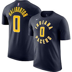 Nike Men's Indiana Pacers Tyrese Haliburton #0 Navy T-Shirt