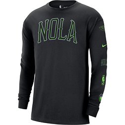Nike Men's 2023-24 City Edition New Orleans Pelicans Courtside M90 Long Sleeve Logo T-Shirt