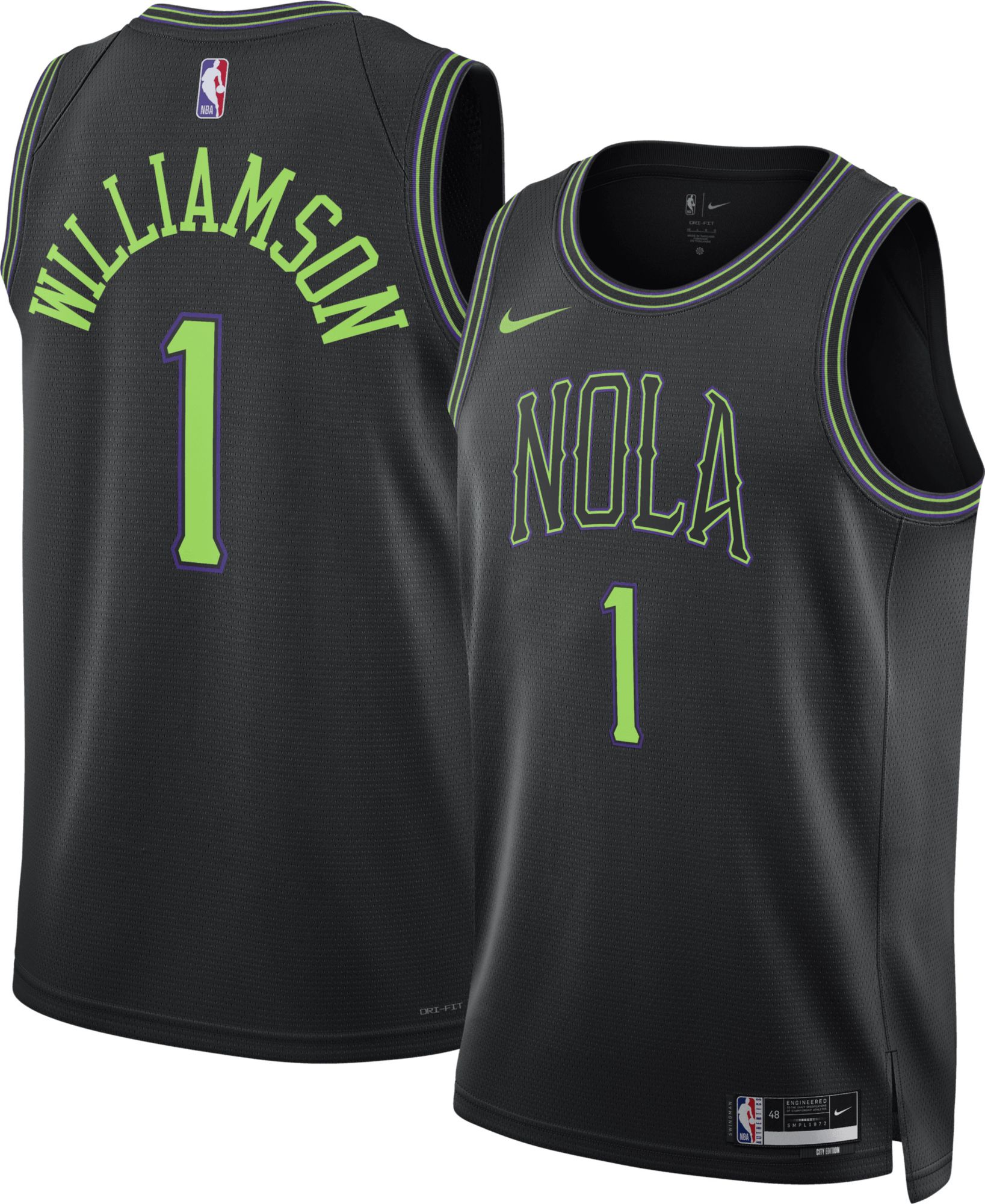 Nike Adult 2025-26 City Edition New Orleans Pelicans Zion Williamson #1 Jersey
