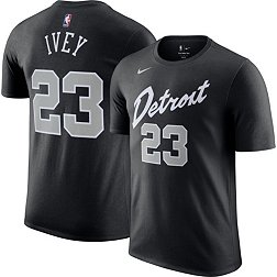 Nike Men's 2023-24 City Edition Detroit Pistons Jaden Ivey #23 Black T-Shirt