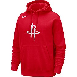 Houston Rockets NBA Varsity Red and White Hooded Jacket