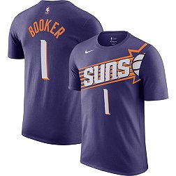 Nike Men's Phoenix Suns Devin Booker #1 Purple T-Shirt