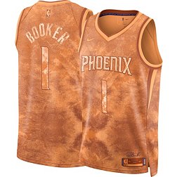 Nike Adult Phoenix Suns Orange Devin Booker #1 Dri-FIT Swingman Jersey