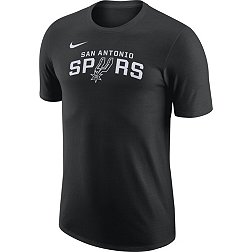 Nike Men's San Antonio Spurs Black Essential Logo T-Shirt