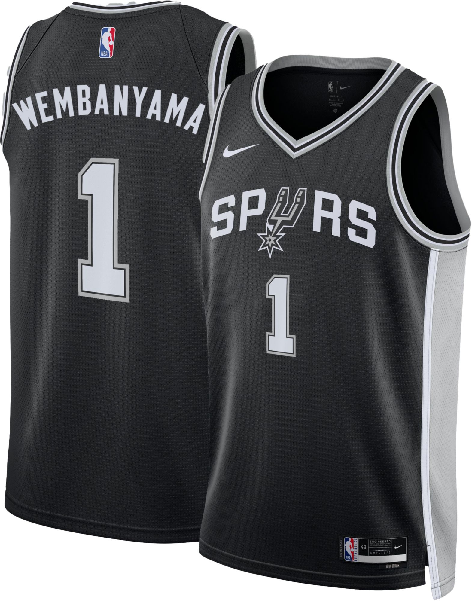 Nike Youth Jeremy Sochan San Antonio Spurs 2022 City Edition Swingman Jersey, Teal, Size: XL, Polyester