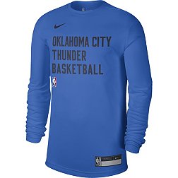 Nike Men's Oklahoma City Thunder Blue Practice Long Sleeve T-Shirt