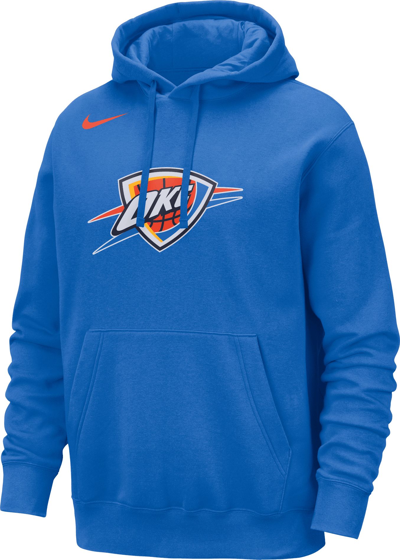 Nike Men's Oklahoma City Thunder Blue Logo Hoodie