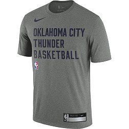 Nba Oklahoma City Thunder Men's Long Sleeve Gray Pick And Roll Poly  Performance T-shirt : Target