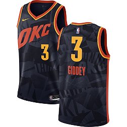 Nike Men's 2023-24 City Edition Oklahoma City Thunder Josh Giddey #3 Navy Swingman Jersey