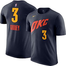 Nike Men's 2023-24 City Edition Oklahoma City Thunder Josh Giddey #3 Navy T-Shirt