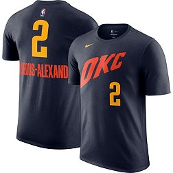 Nike Men's 2023-24 City Edition Oklahoma City Thunder Shai Gilgeous-Alexander #2 Navy T-Shirt