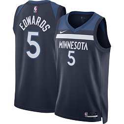 Nike Men's Minnesota Timberwolves Anthony Edwards #5 Navy Swingman Jersey