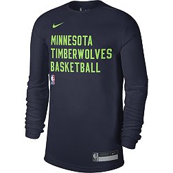Nike Men's Minnesota Timberwolves Navy Practice Long Sleeve T-Shirt