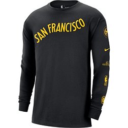 Nike Men's 2023-24 City Edition Golden State Warriors Courtside M90 Long Sleeve Logo T-Shirt