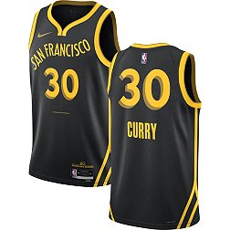 Nike Men's 2023-24 City Edition Golden State Warriors Steph Curry #30 Black Swingman Jersey