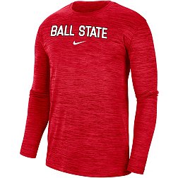 Nike Men's Ball State Cardinals Cardinal Dri-FIT Velocity Football Team Issue T-Shirt