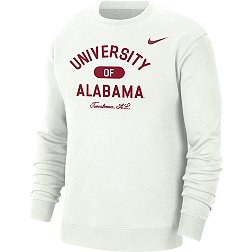 Nike Men's Alabama Crimson Tide White Everyday Campus Crew Neck Sweatshirt