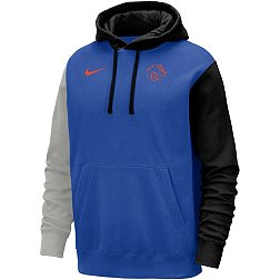 Nike Men's Boise State Broncos Colorblock Blue Club Fleece College Pullover Hoodie