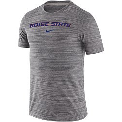 Nike Men's Boise State Broncos Grey Dri-FIT Velocity Football Team Issue T-Shirt