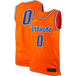 Nike Men's Boise State Broncos #0 Orange Replica Basketball Jersey