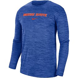 Nike Men's Boise State Broncos Blue Dri-FIT Velocity Football Team Issue T-Shirt