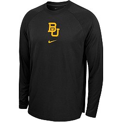 Nike Men's Baylor Bears Black Spotlight Basketball Dri-FIT Long Sleeve Shirt