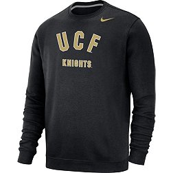 Nike Men's UCF Knights Black Club Fleece Arch Word Crew Neck Sweatshirt