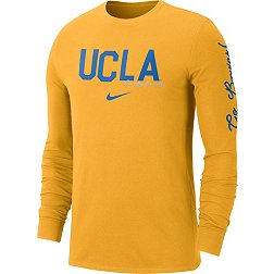 Nike Men's UCLA Bruins Gold Cotton Varsity Game Long Sleeve T-Shirt