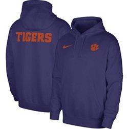 Nike Men's Clemson Tigers Regalia Football Team Issue Club Fleece Pullover Hoodie