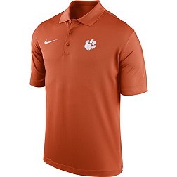 Nike Men's Clemson Tigers Orange Dri-FIT Woven Polo