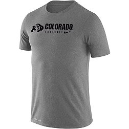 Nike Men's Colorado Buffaloes Grey Dri-FIT Legend Football Team Issue T-Shirt