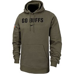 Nike Men's Colorado Buffaloes Olive Club Fleece Military Appreciation Pullover Hoodie