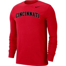 Nike Men's Cincinnati Bearcats Red Dri-FIT Cotton Long Sleeve T-Shirt