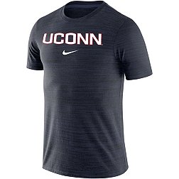 Nike Men's UConn Huskies Blue Dri-FIT Velocity Football Team Issue T-Shirt