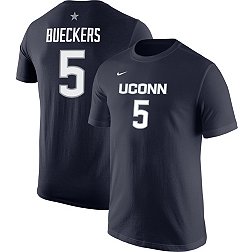 Nike Men's UConn Huskies #5 Blue Paige Bueckers Core Cotton T-Shirt