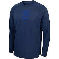 Nike Men's Creighton Bluejays Blue Spotlight Basketball Dri-FIT Long Sleeve Shirt