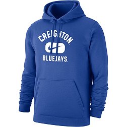 Nike Men's Creighton Bluejays Blue Club Fleece Pill Swoosh Pullover Hoodie