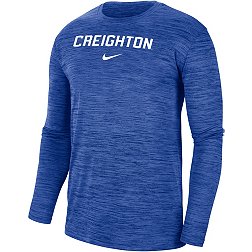 Nike Men's Creighton Bluejays Blue Dri-FIT Velocity Football Team Issue T-Shirt