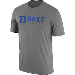 Nike Men's Duke Blue Devils Grey Dri-FIT Legend Football Team Issue T-Shirt
