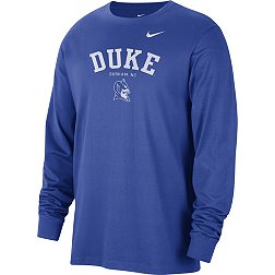 Nike Men's Duke Blue Devils Royal Classic Core Cotton Logo Long Sleeve T-Shirt
