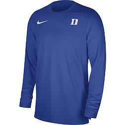 Nike Men's Duke Blue Devils Duke Blue Football Coach Dri-FIT UV Long Sleeve T-Shirt