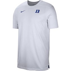 Nike Men's Duke Blue Devils White Football Coach Dri-FIT UV T-Shirt