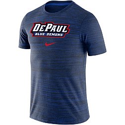Nike Men's DePaul Blue Demons Royal Blue Dri-FIT Velocity Football Team Issue T-Shirt