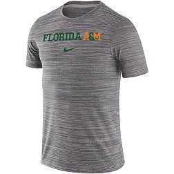 Nike Men's Florida A&M Rattlers Grey Dri-FIT Velocity Football Team Issue T-Shirt