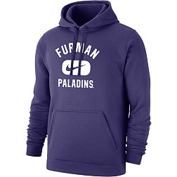 Nike Men's Furman Paladins Purple Club Fleece Pill Swoosh Pullover Hoodie