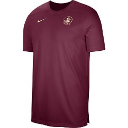 Nike Men's Florida State Seminoles Garnet Football Coach Dri-FIT UV T-Shirt