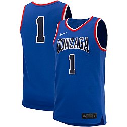 Nike Men's Gonzaga Bulldogs #1 Blue Replica Basketball Jersey